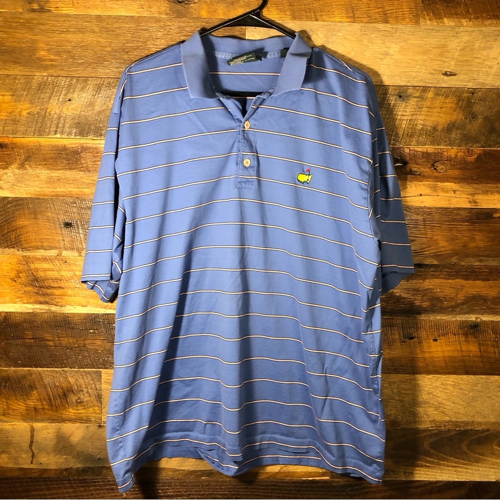 Men’s Masters Clubhouse Collection Polo Shirt, Size XL, Blue